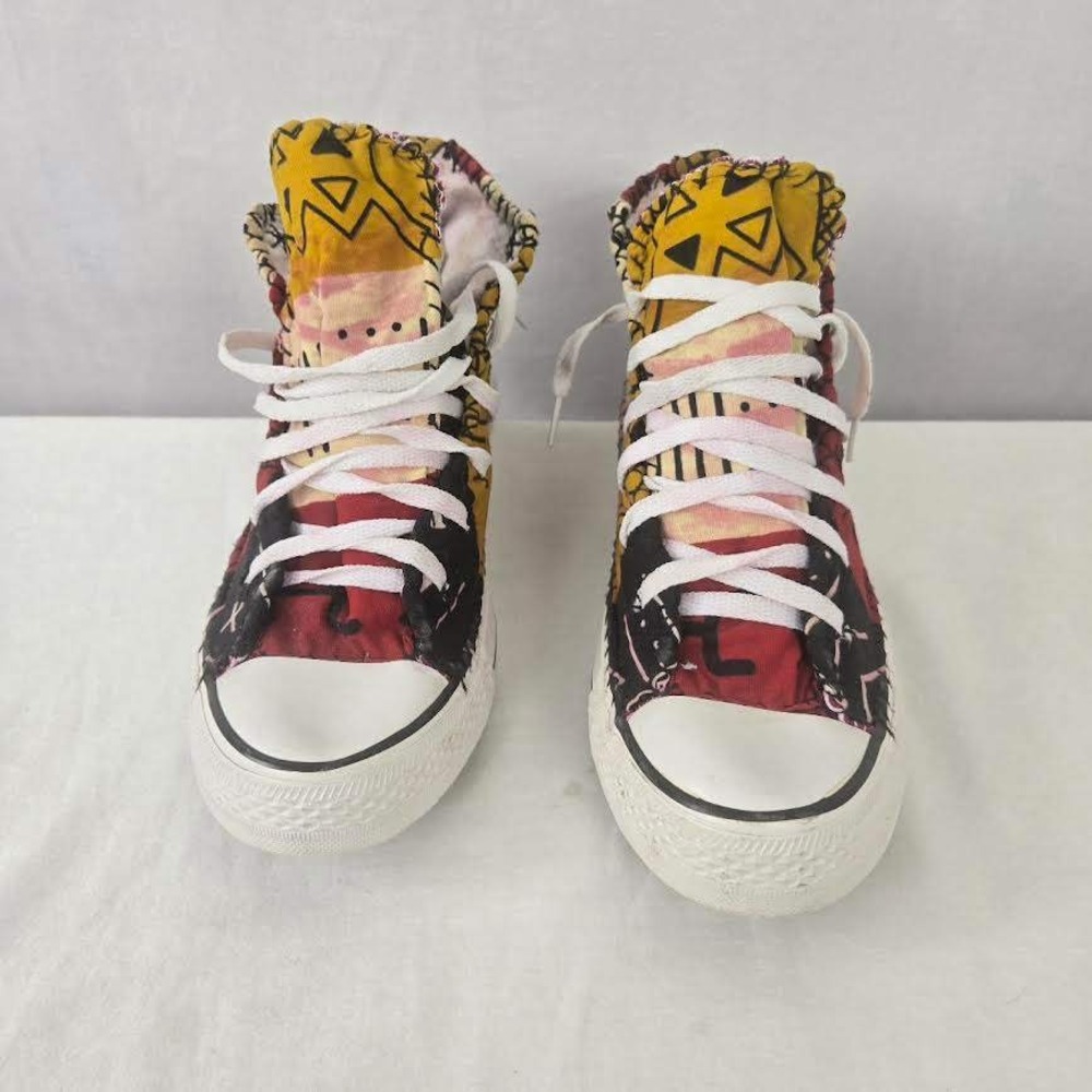 Converse All Star Patchwork X Custom High Top Sne… - image 3